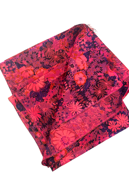 Thai silk floral fabric 2.4m