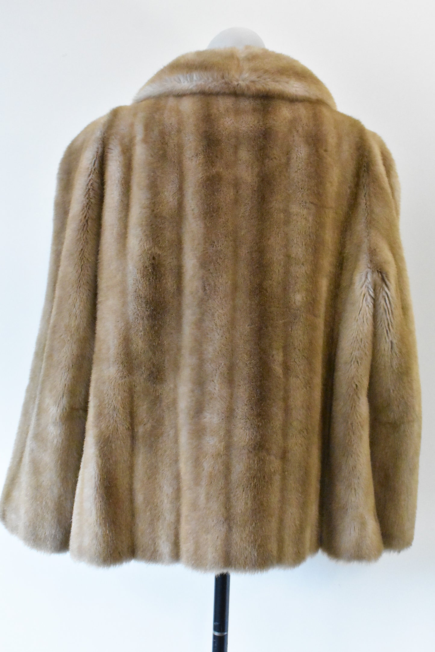 Furricoat NZ retro faux fur coat, S/M