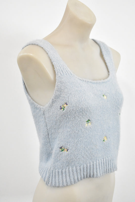 LT Woman sleeveless knit crop top, S