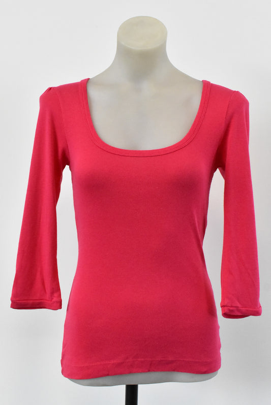 Witchery hot pink top, S