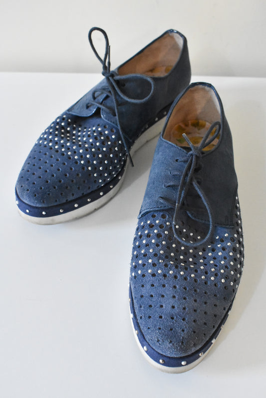 Hispanitas blue lace-up shoes (with diamantes!)