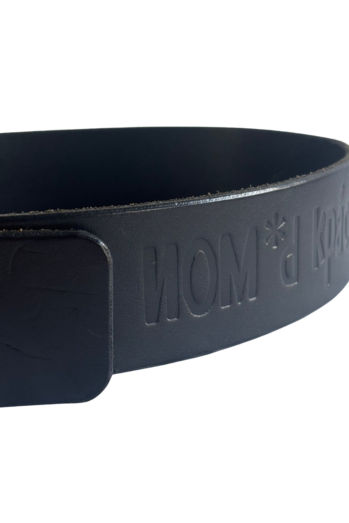 Nom*d thick black leather belt