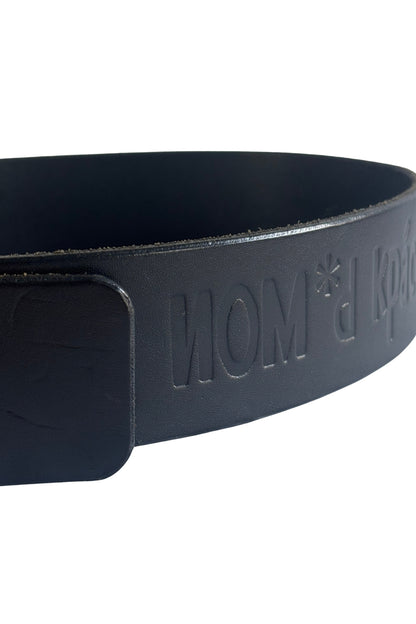 Nom*d thick black leather belt