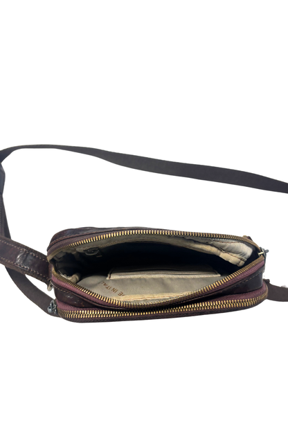 Vera Pelle Italian made cross body satchel