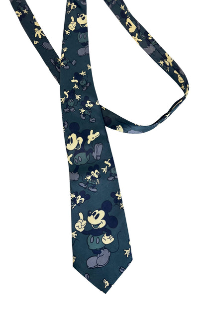 Mercedes vintage Mickey Mouse silk tie