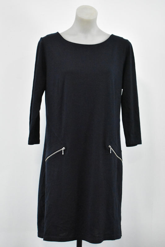Merino wool long sleeve dress, M