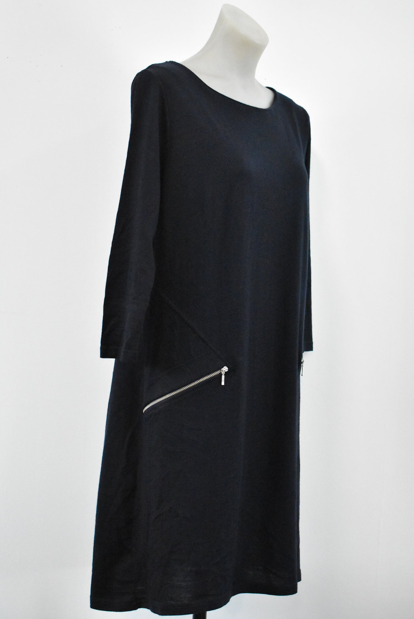 Merino wool long sleeve dress, M – Shop on Carroll Online