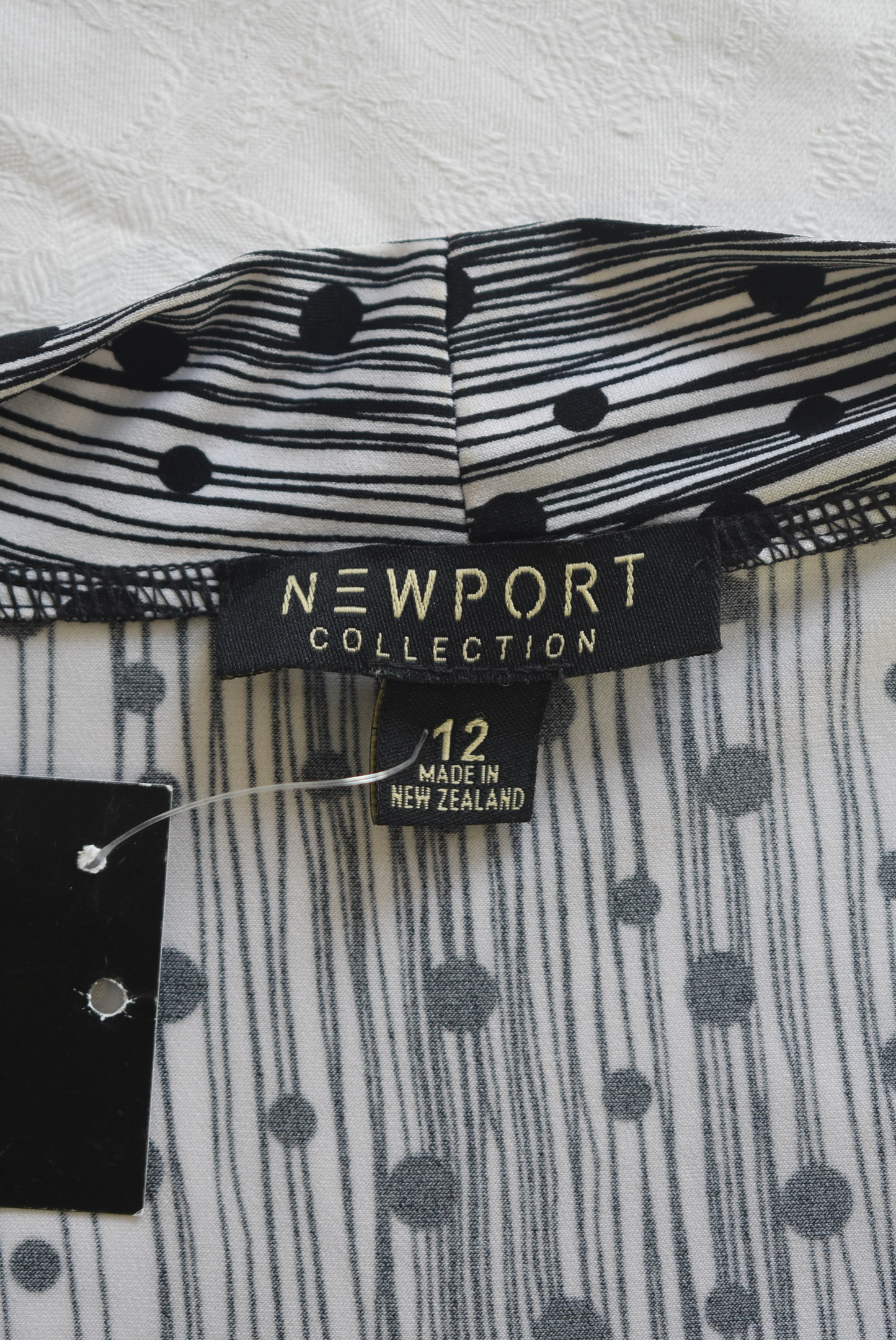 Newport Collection NZ made spotty cardigan, 12