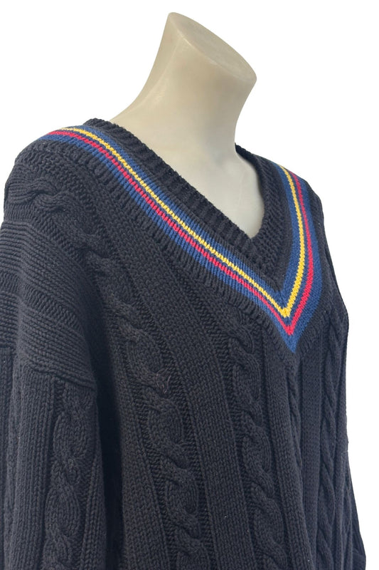 Vintage GAP preppy cable knit sweater, S