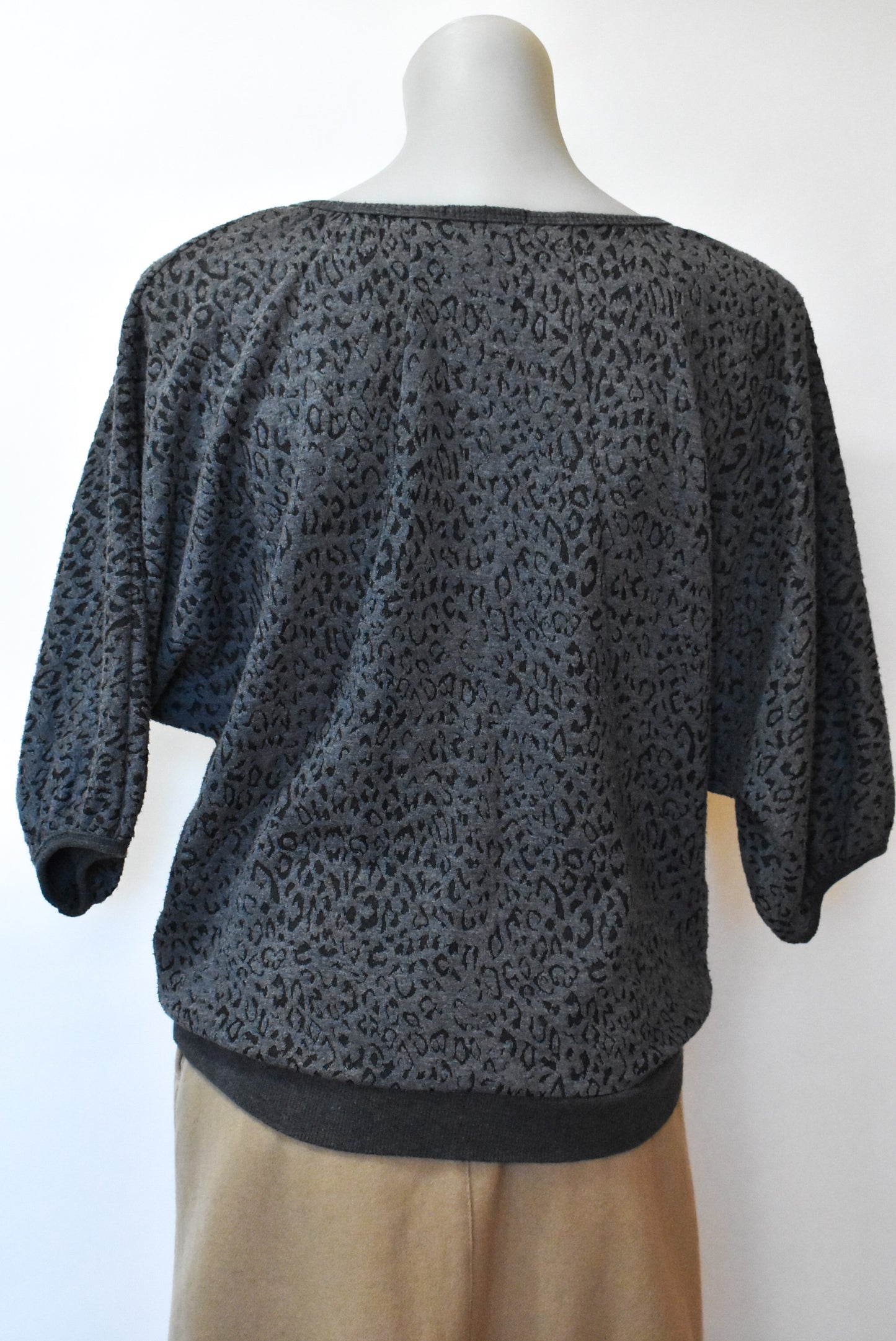 Deborah Sweeney cheetah print zip up