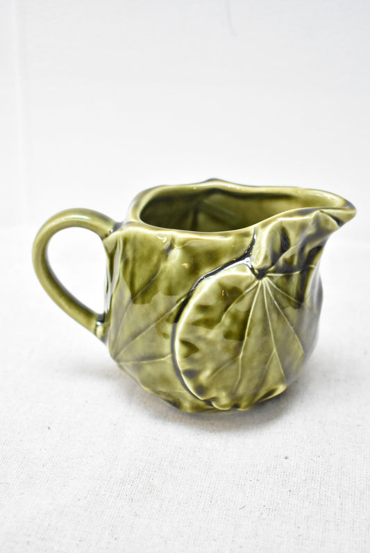 Green leaf jug