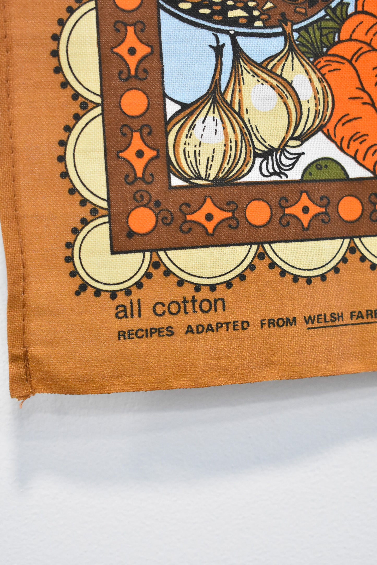 Welsh culinary cotton tea towel