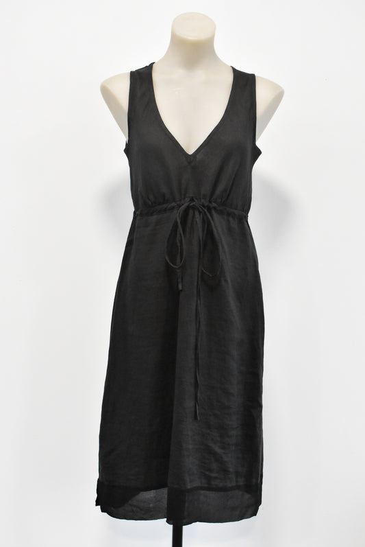 Liiris by Lara Agnew linen black dress, S