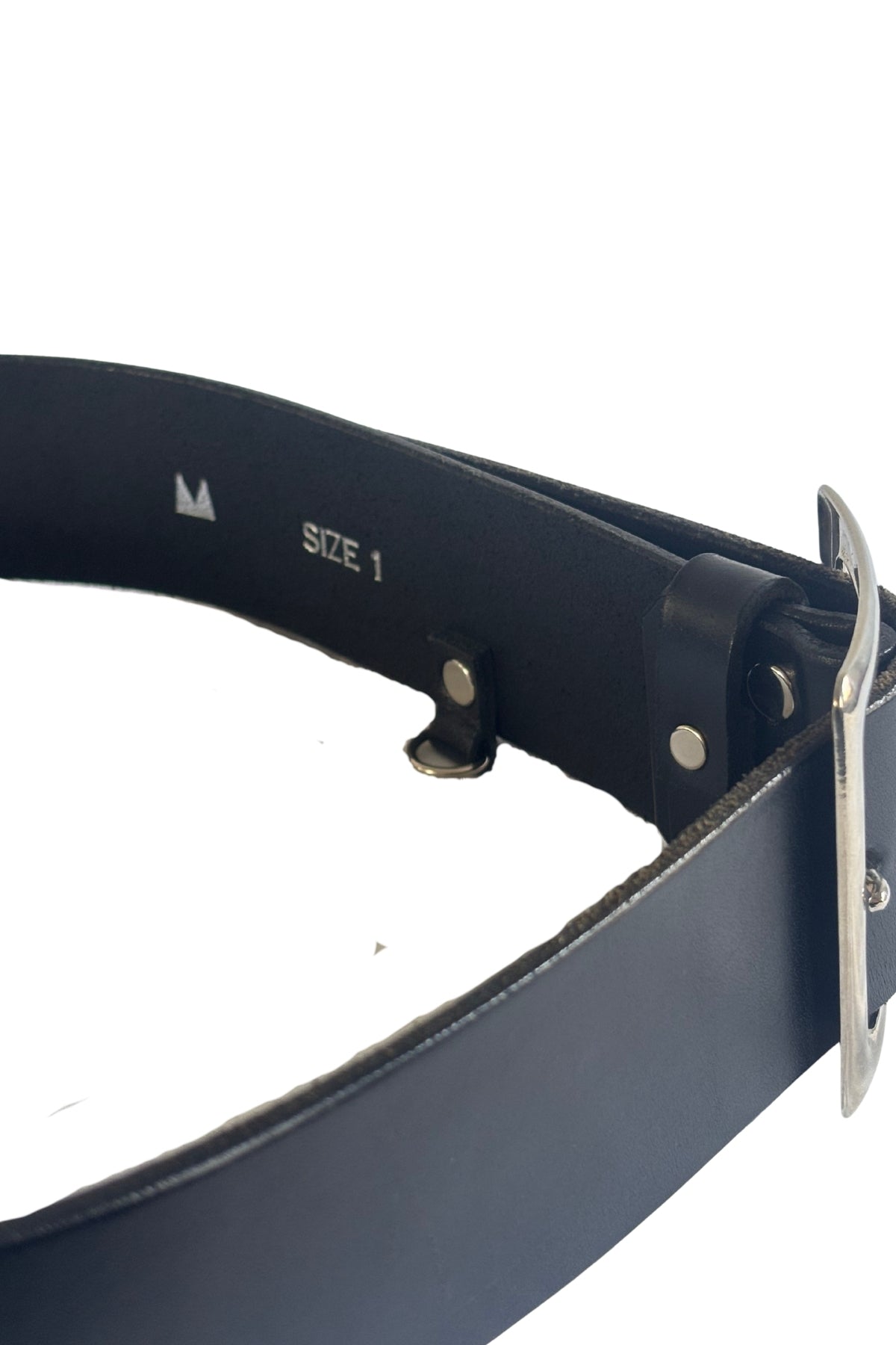 Nom*d thick black leather belt