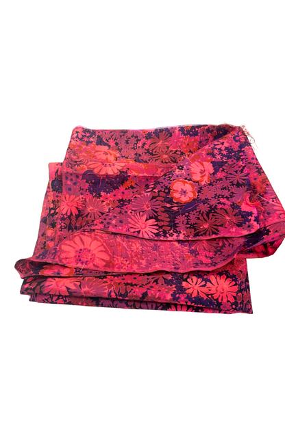 Thai silk floral fabric 2.4m