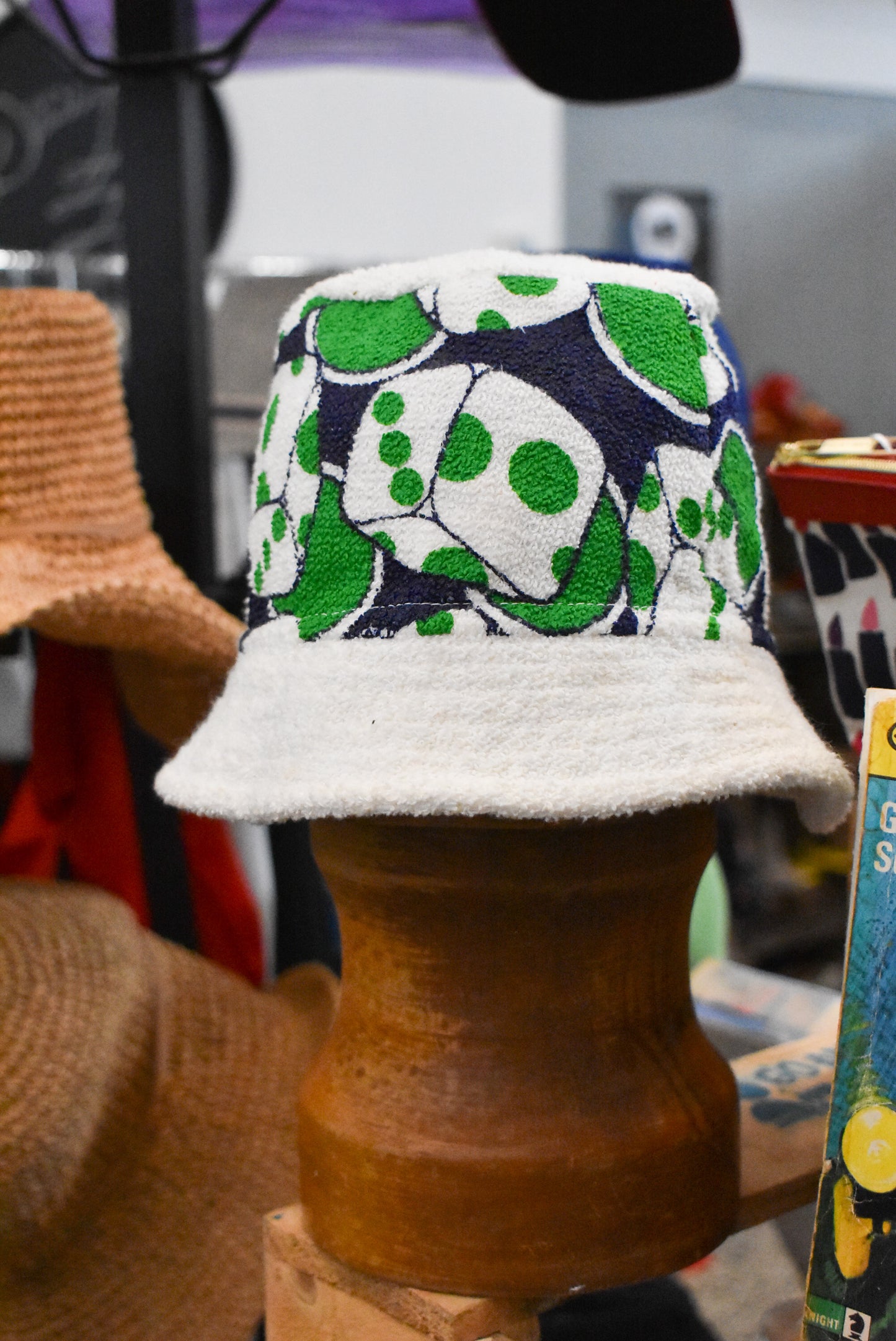 Retro Terry Cloth Bucket Hat