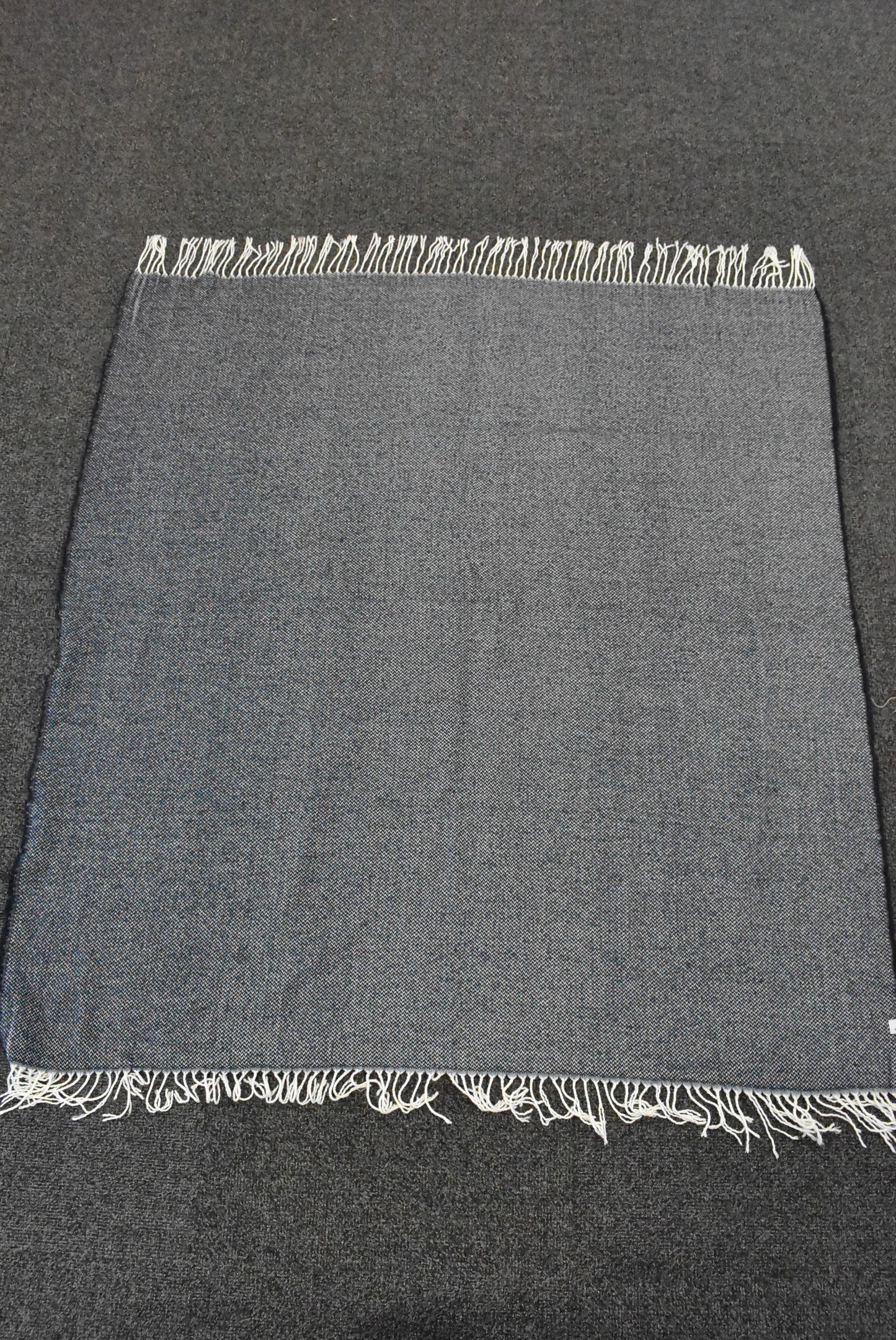 Soft fringed blanket or very large scarf