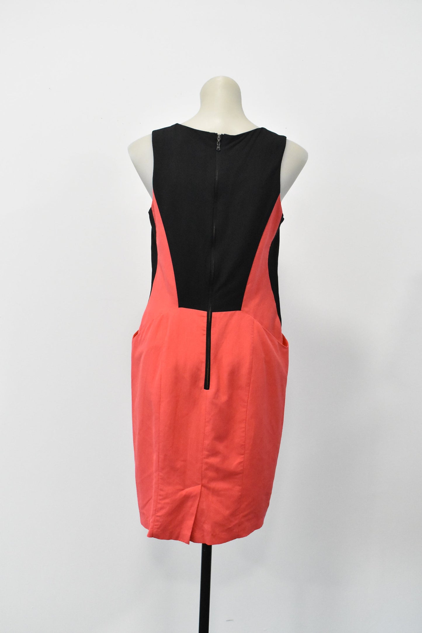 NEW Veronika Maine coral red sleeveless dress, size 10