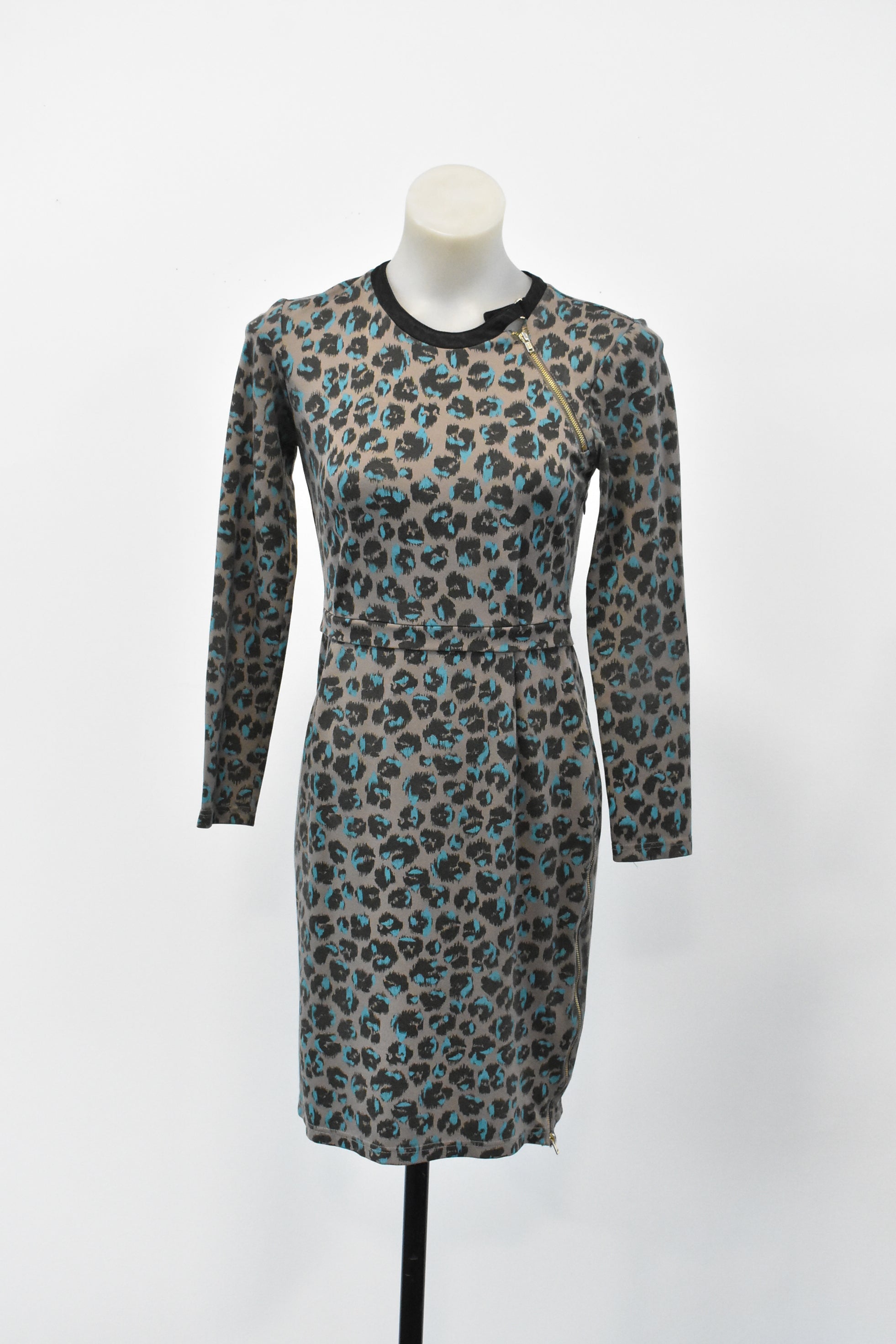 Animal print shop dress xs