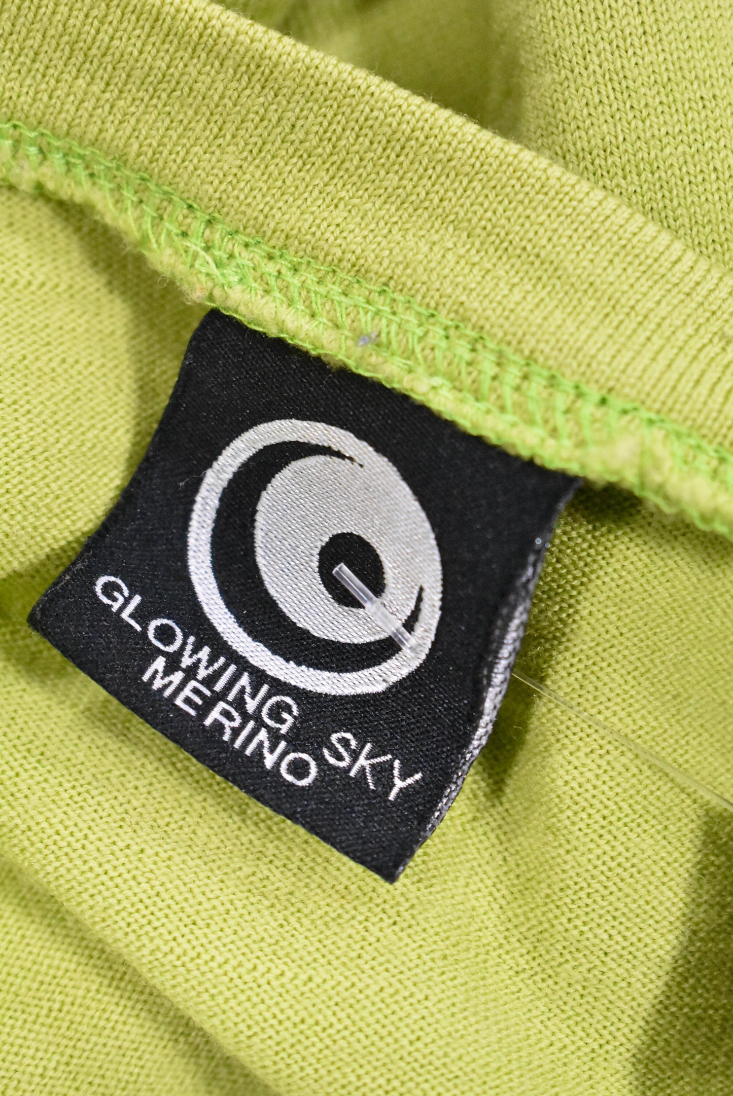 Glowing Sky lime merino bolero, 18