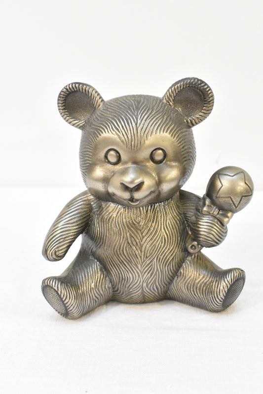 Teddy bear metal money box