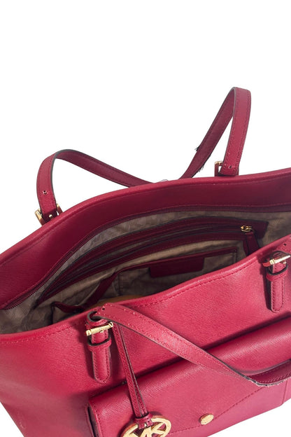 Michael Kors cherry red tote bag
