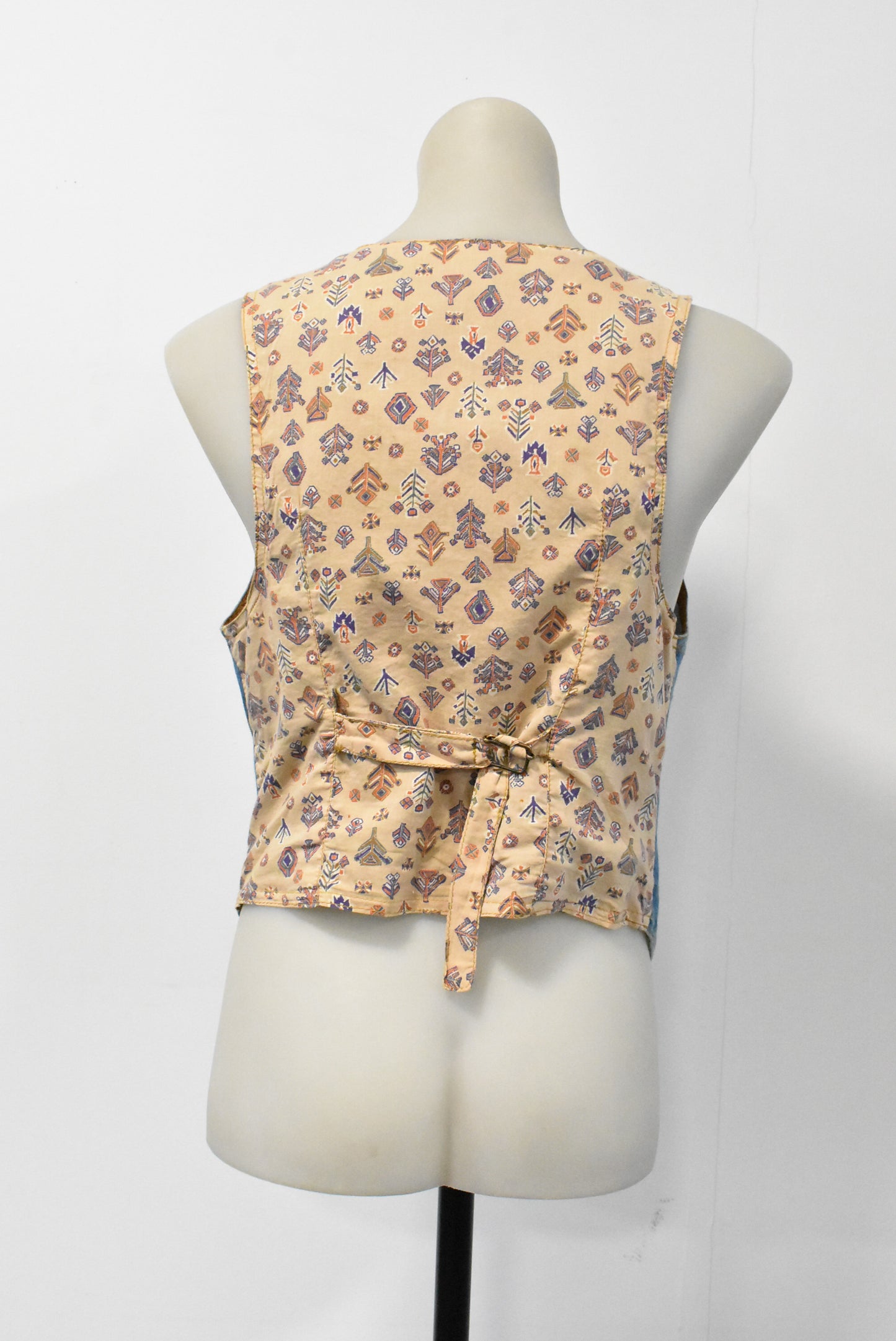 Retro denim waistcoat, S