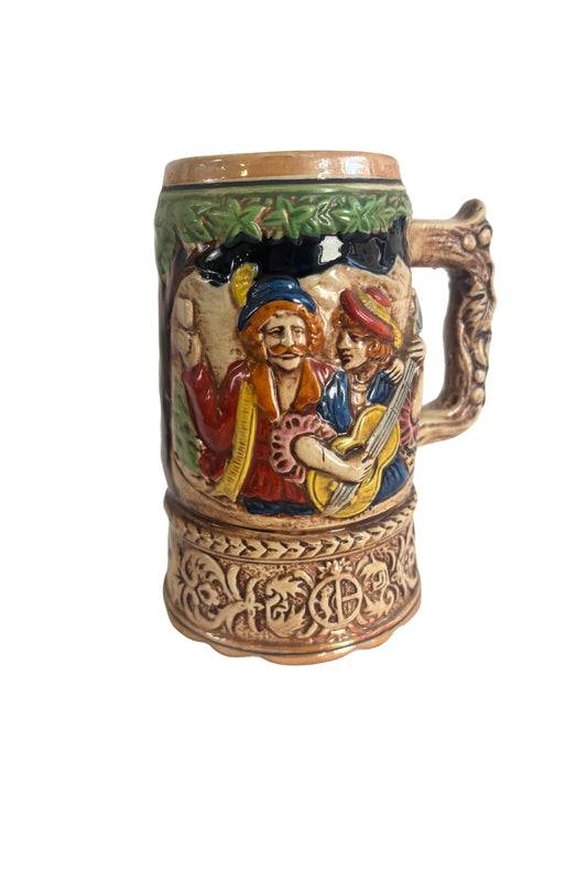 Vintage musical beer stein