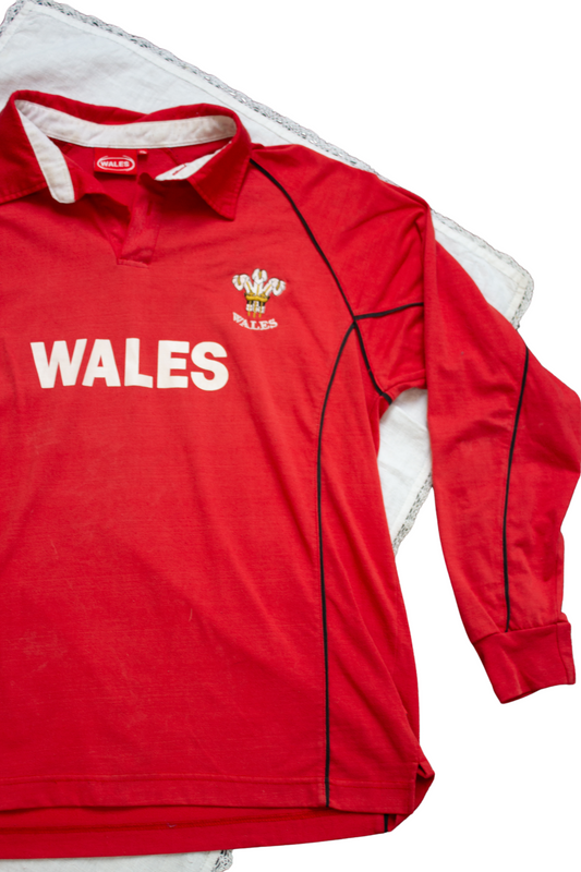 Vintage Wales rugby supporters' jersey, XL