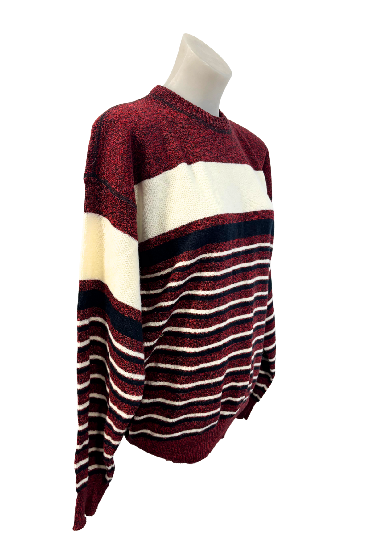 Par Four sportswear striped knit jumper, L