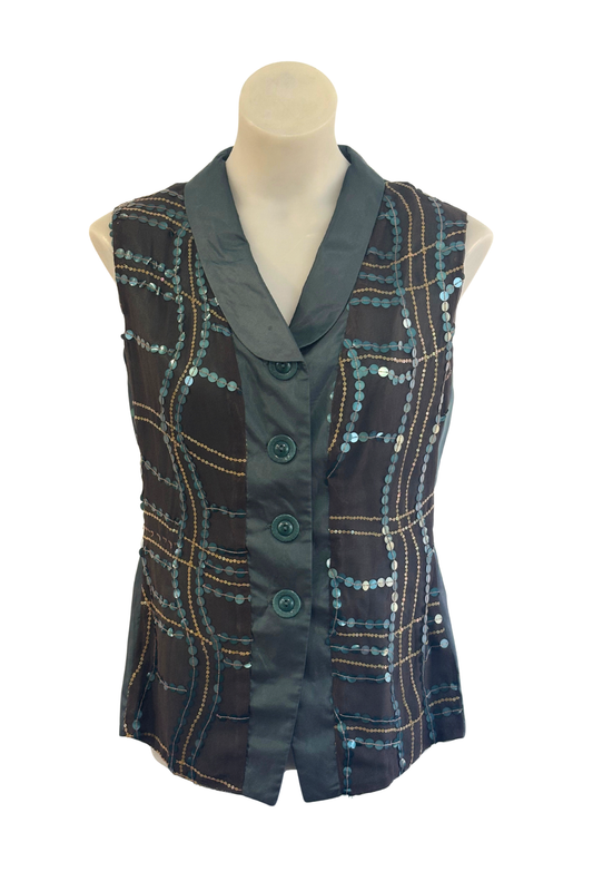 Annah Stretton NZ made vintage vest