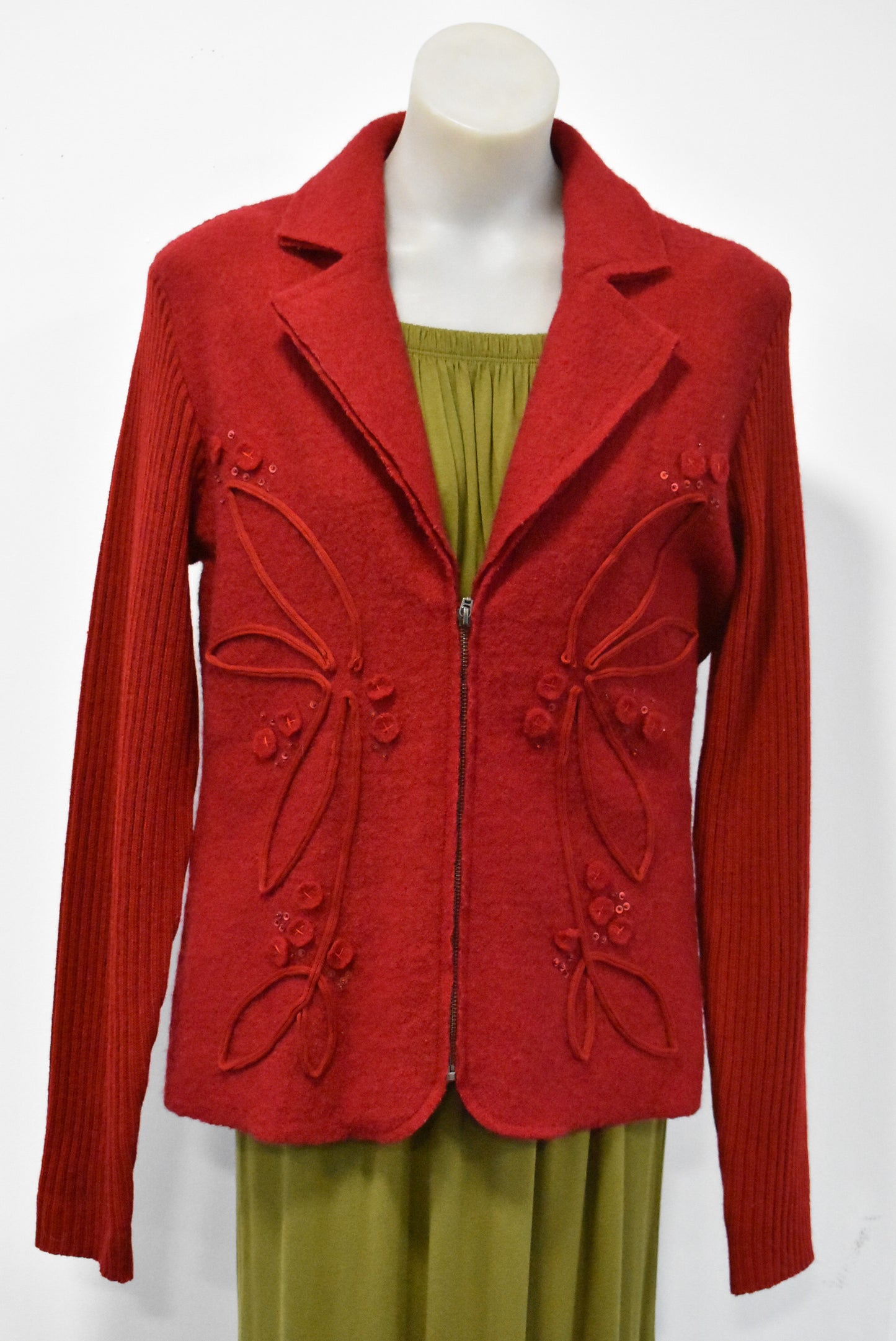 Kamiko red wool jacket, 14