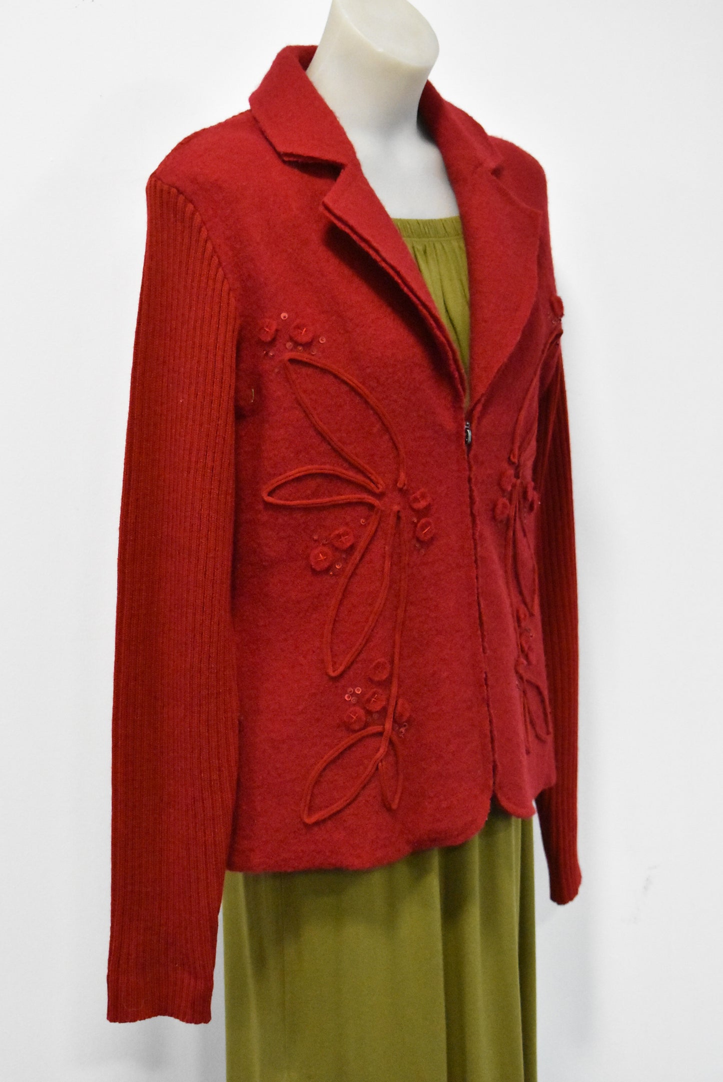 Kamiko red wool jacket, 14