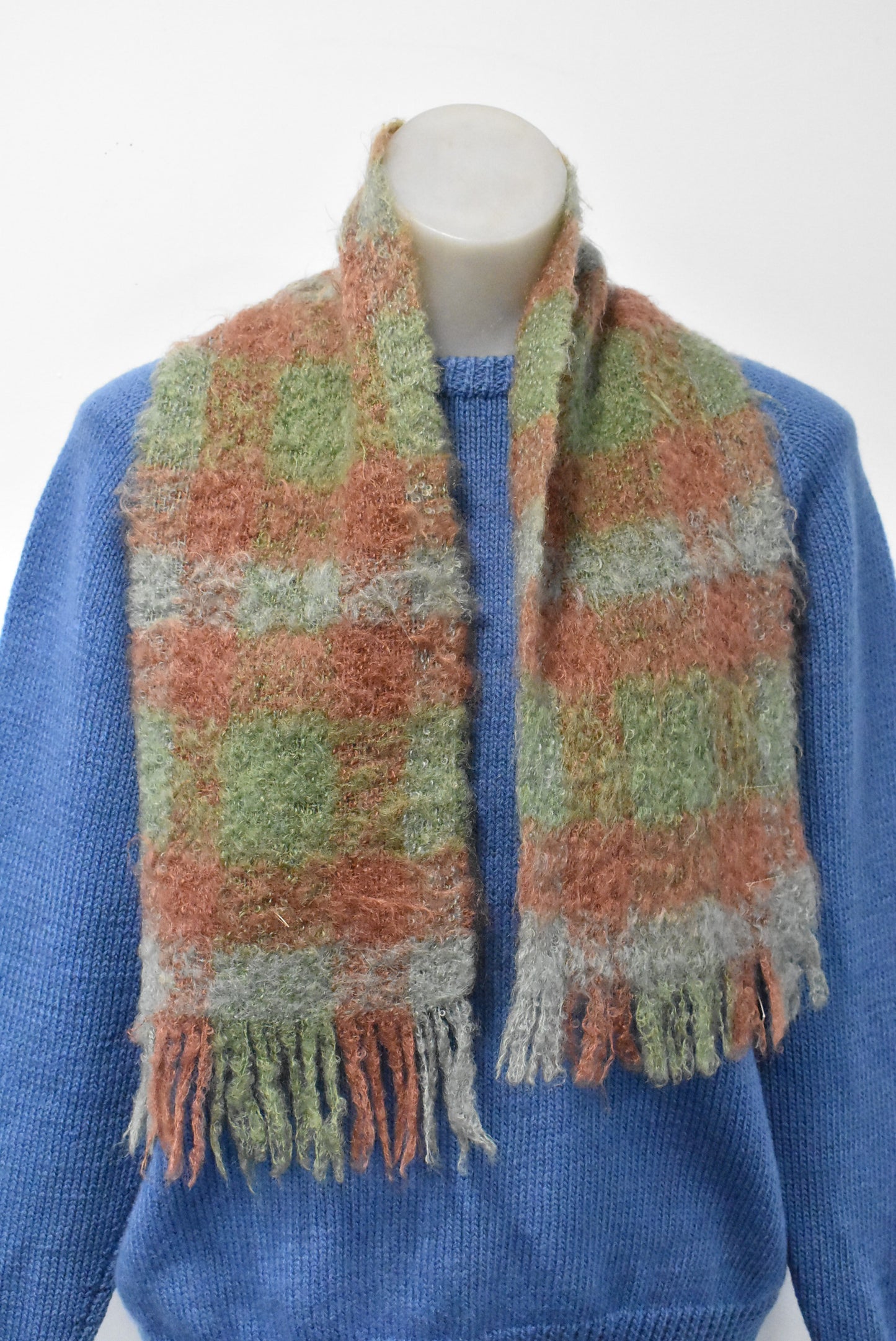 Mohair handwoven in Scotland 100% new wool scarf