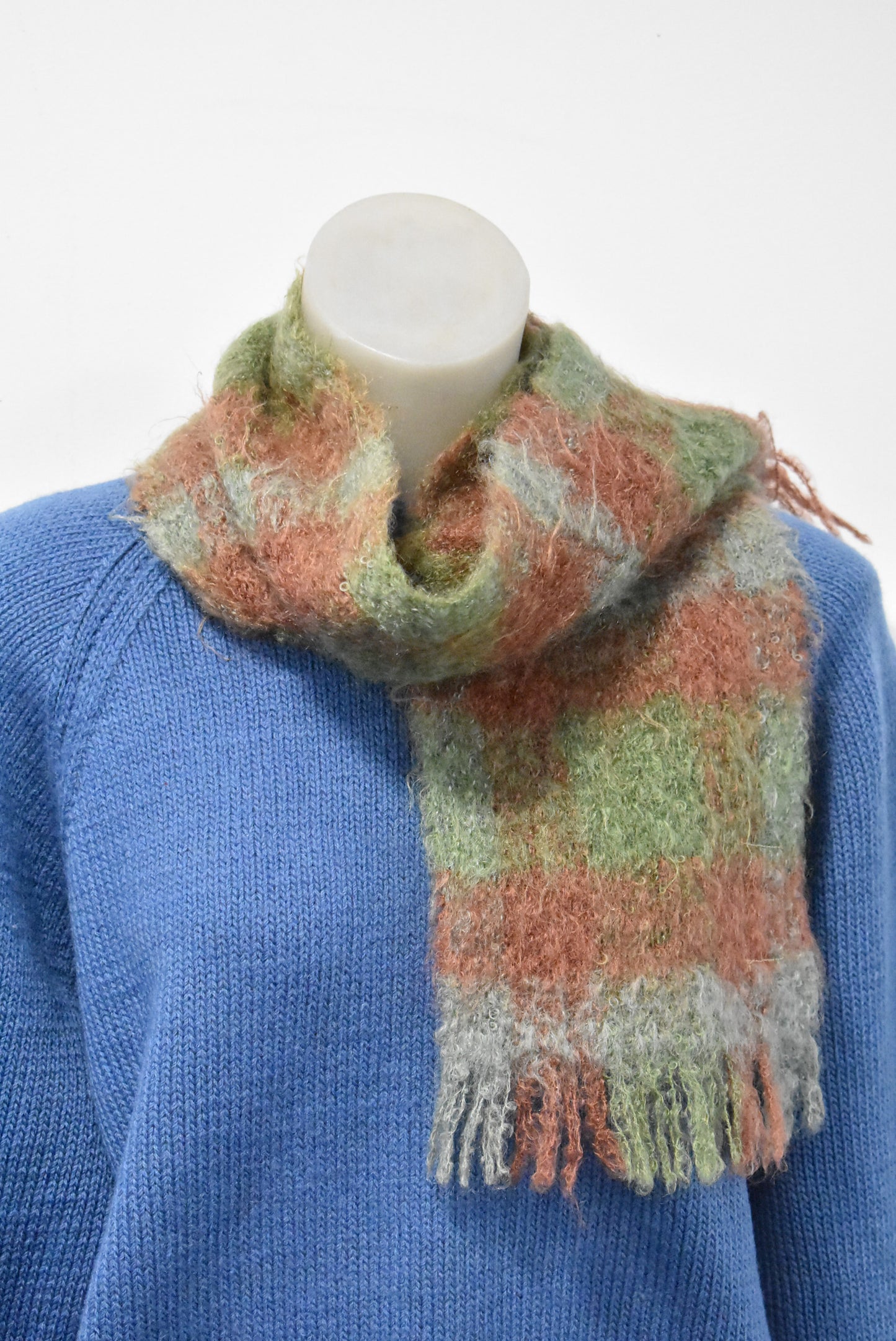 Mohair handwoven in Scotland 100% new wool scarf