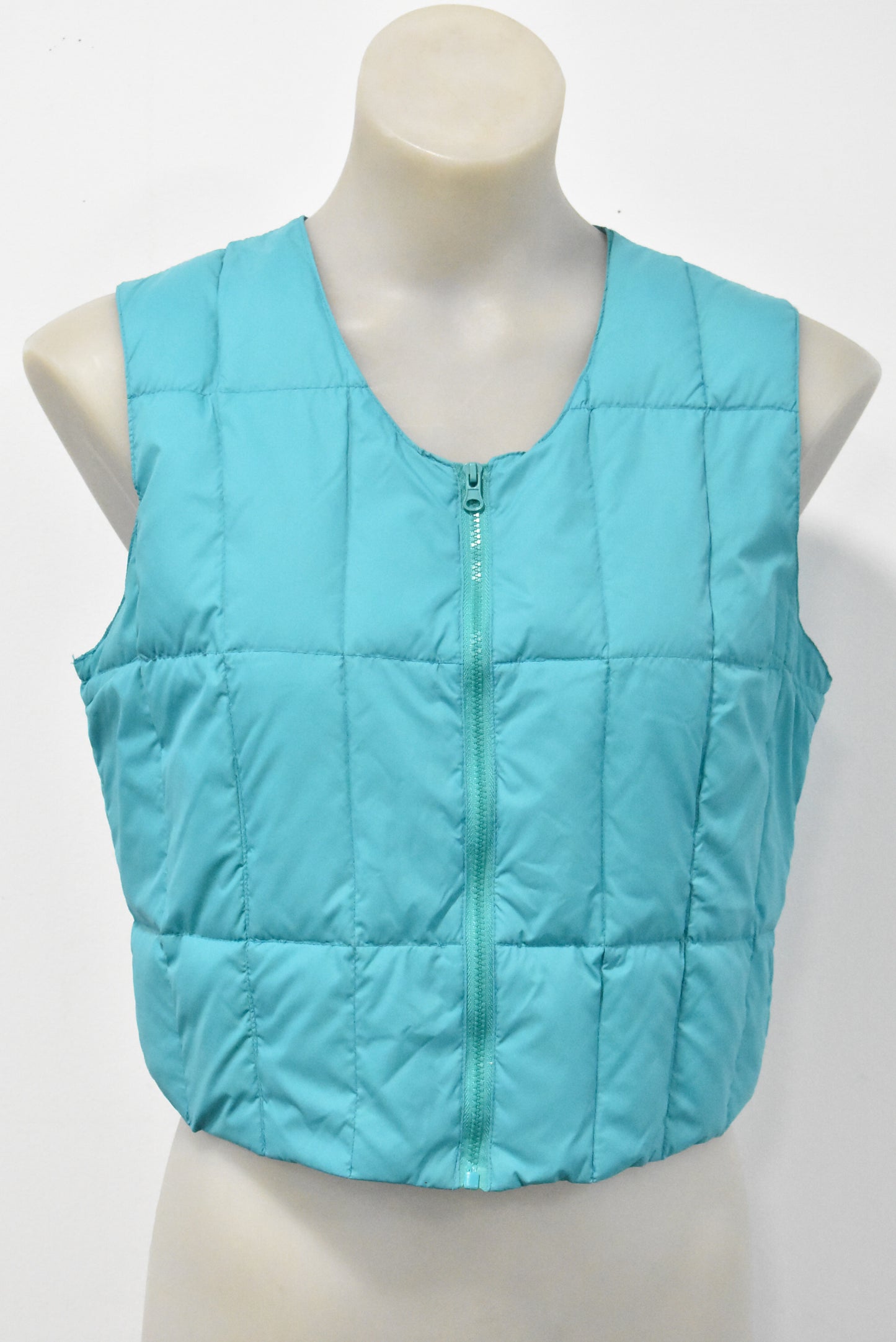 Kedeson cropped puff vest, L