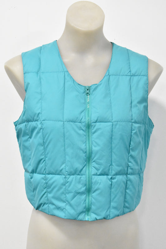 Kedeson cropped puff vest, L