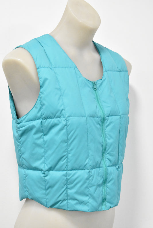 Kedeson cropped puff vest, L