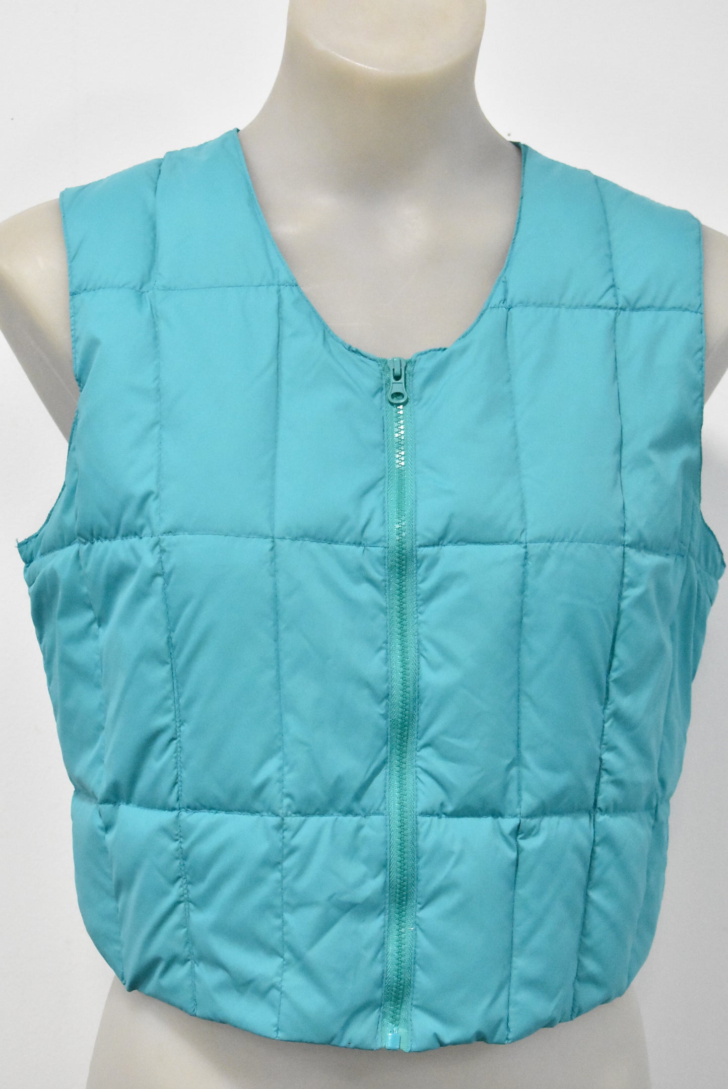 Kedeson cropped puff vest, L