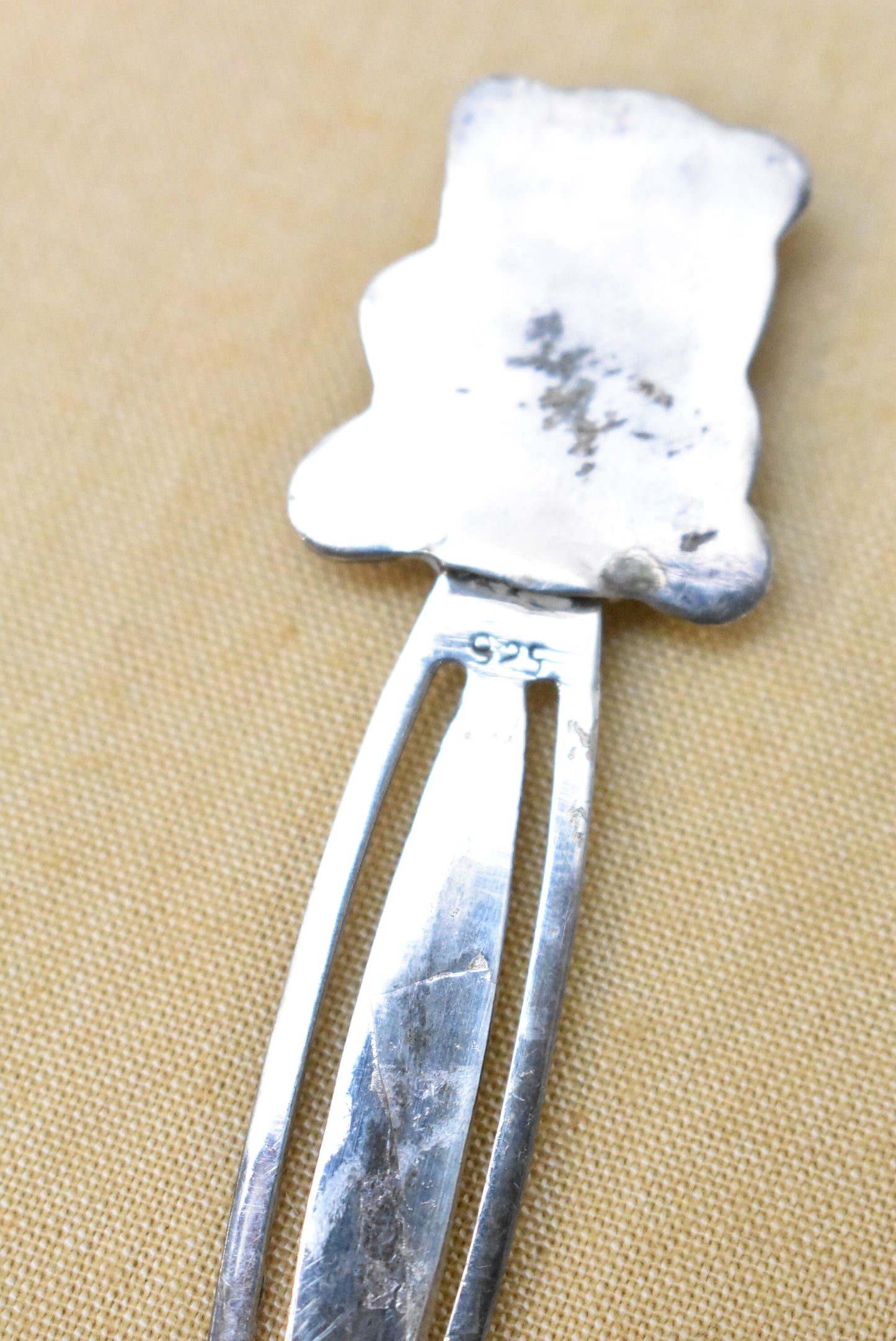 925 silver teddy bear bookmark