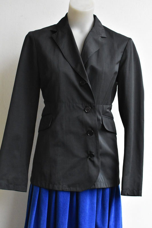 Ashley Fogel black blazer with pockets, size 10