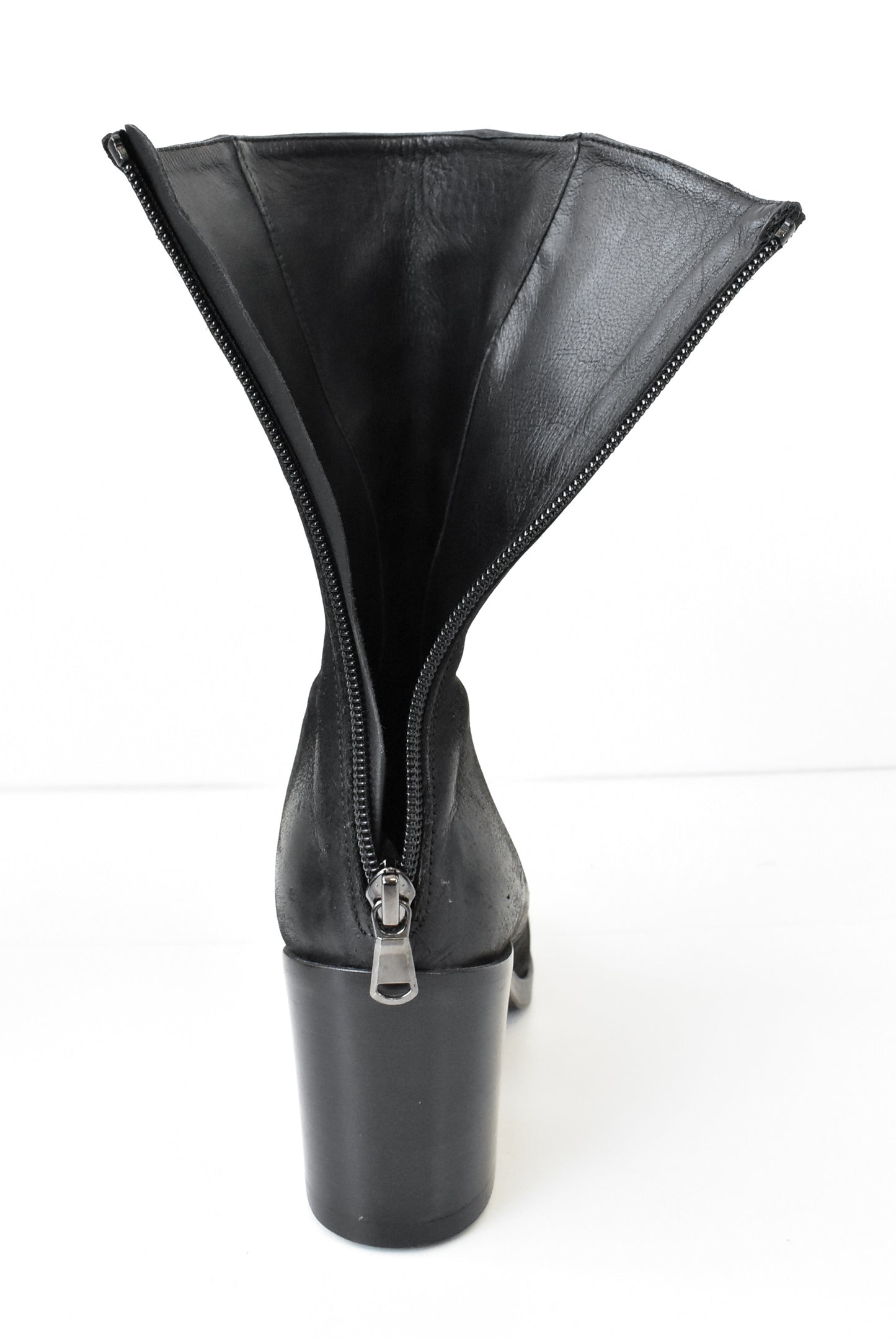 Elena Iachi leather heeled boots, size 38