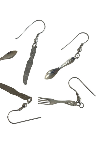 Cutlery themed earring bundle