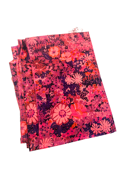 Thai silk floral fabric 2.4m