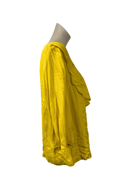 Veronika Maine vibrant yellow blouse, 14