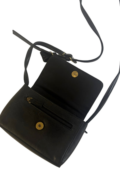 Aurielle genuine leather little black bag