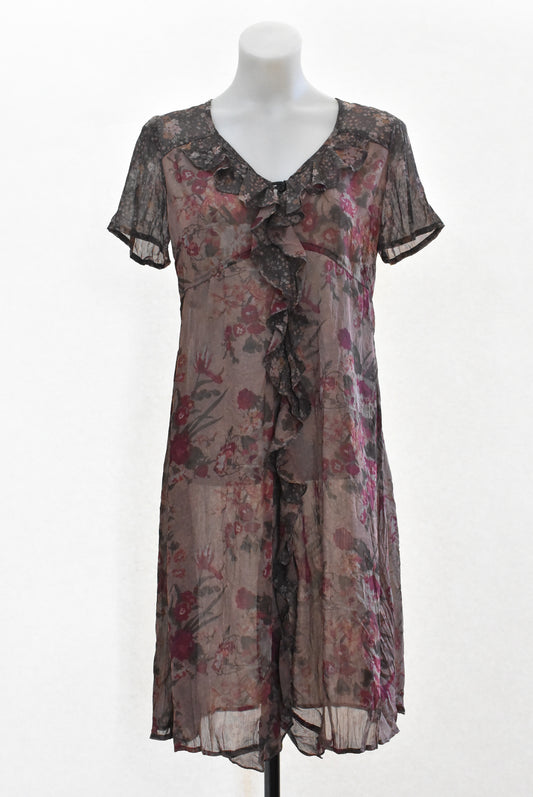 Leslie Herbert, made in NZ, sheer dress, 8