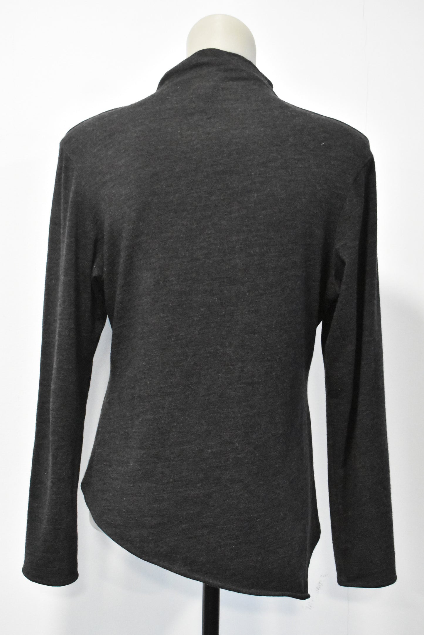 Fieke grey merino top, S