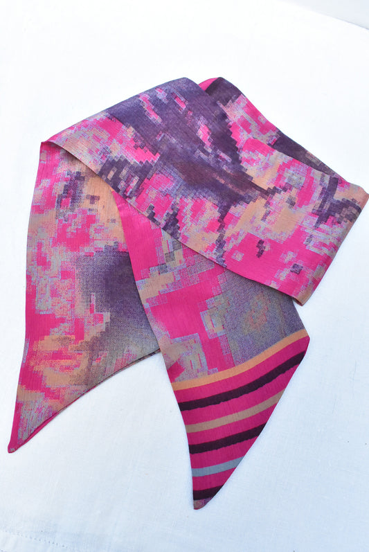 Pink short scarf