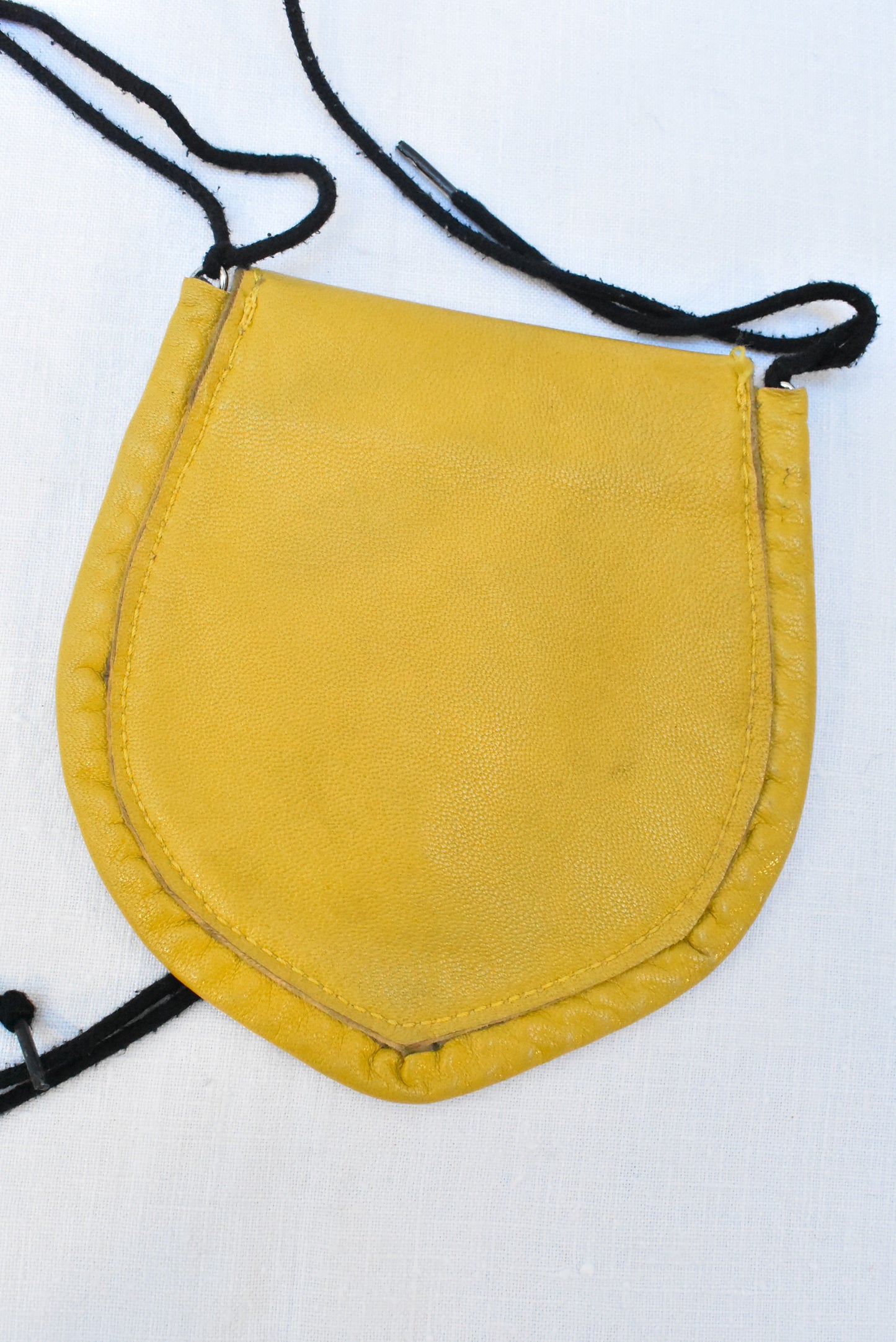 Yellow leather bag